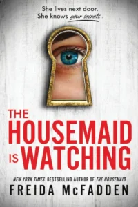 housemaid book cover showing silhouette behind window